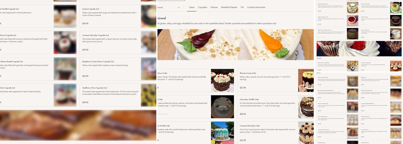 Rheinlander Bakery Menu