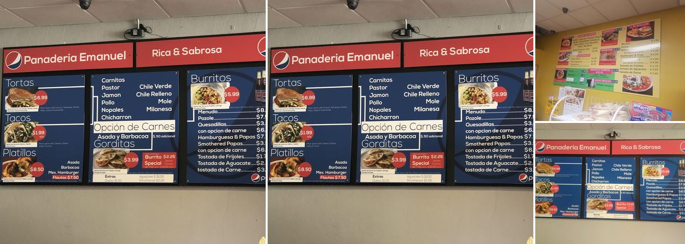 Emmanuel's Bakery Menu