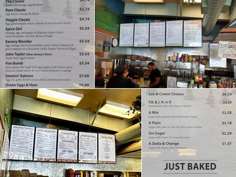 Rocky Mountain Bagel Works Menu