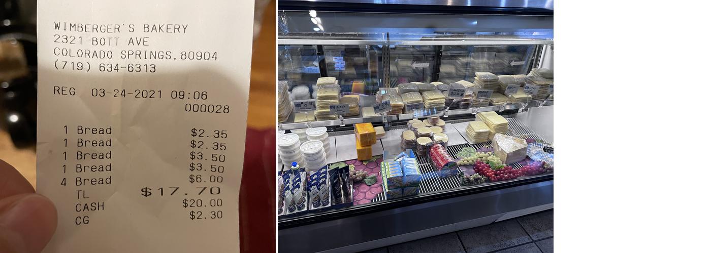 Wimberger's Old World Bakery and Delicatessen Menu