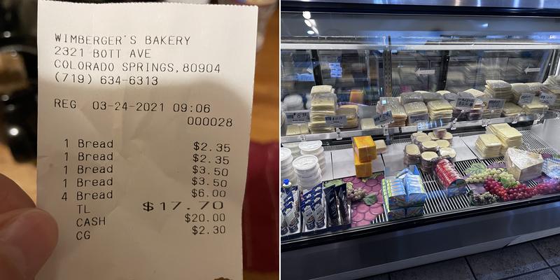 Wimberger's Old World Bakery and Delicatessen Menu