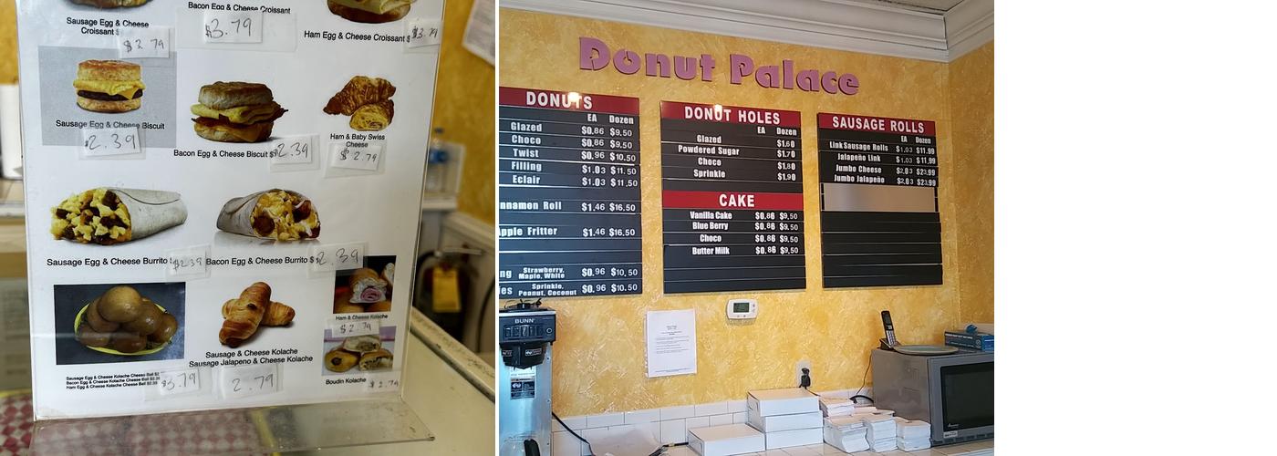 Daylight Donuts Menu