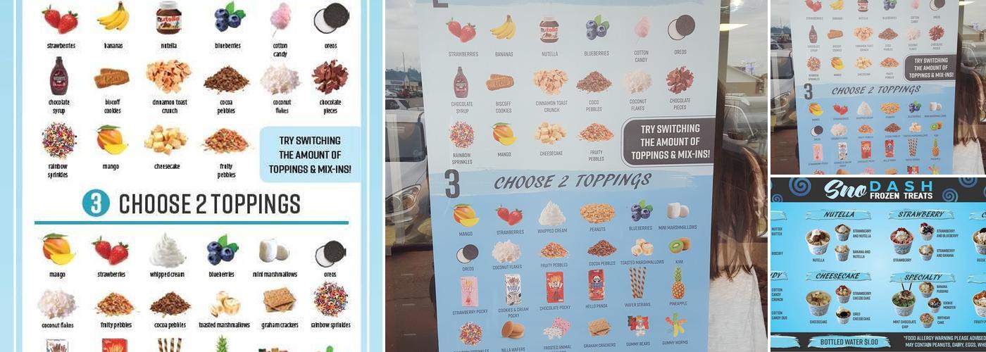 Sno DASH Frozen Treats - Dothan, AL Menu