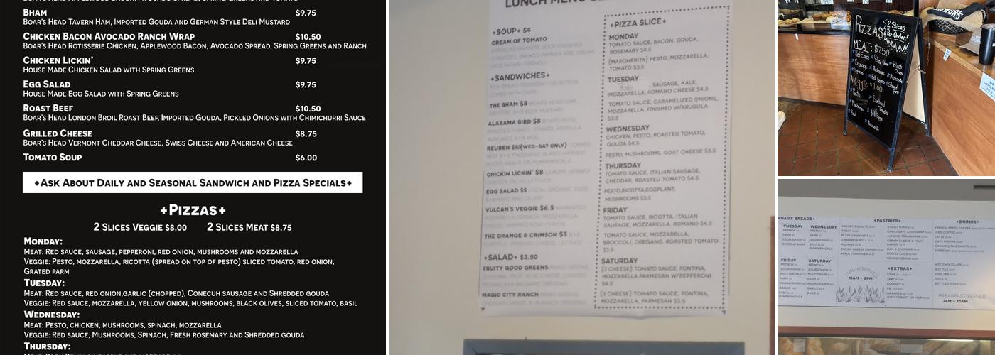 Birmingham Breadworks Menu
