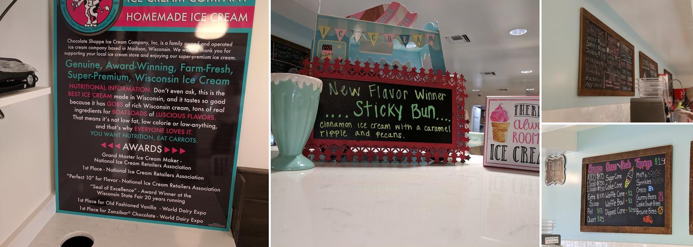 Bluff Park Ice Cream Shoppe Menu