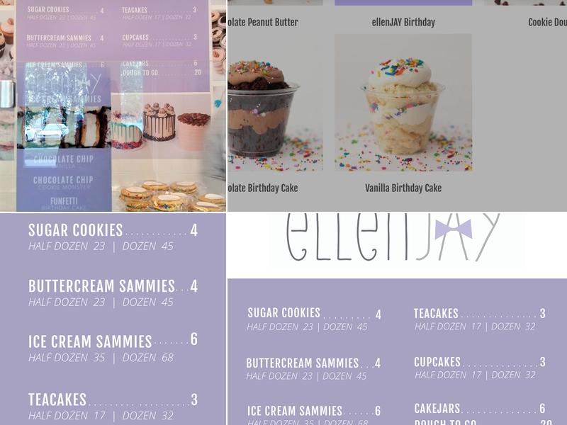 ellenJAY Bakery Menu
