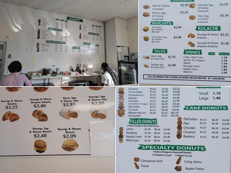 G & S Donuts Menu