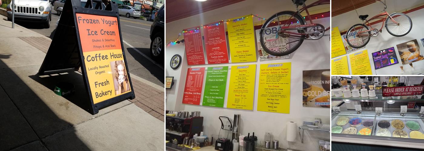 Frannie's Cones and Coffee Menu