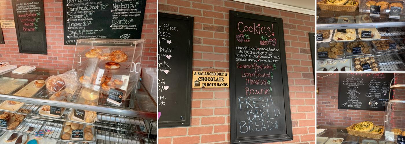 Grama's Bakery Menu