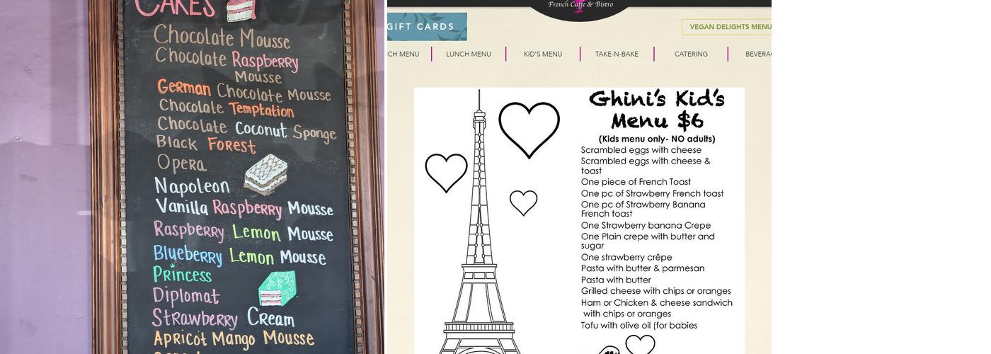 La Baguette Bakery Menu