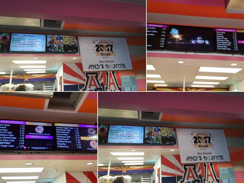 Amy's Donuts Menu