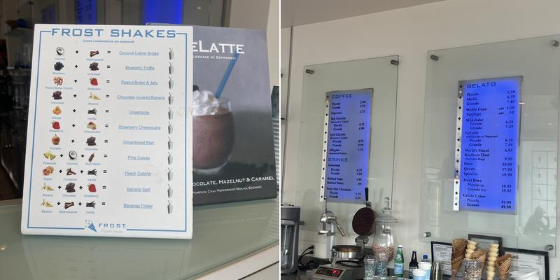 Frost Menu