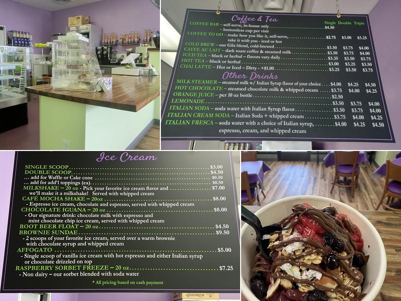 Chocolate Iguana Menu