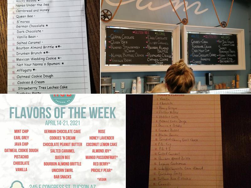 Hub Ice Cream Parlor Menu