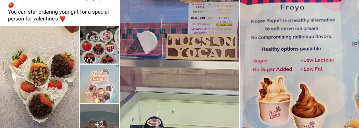 Frozen Delight Menu