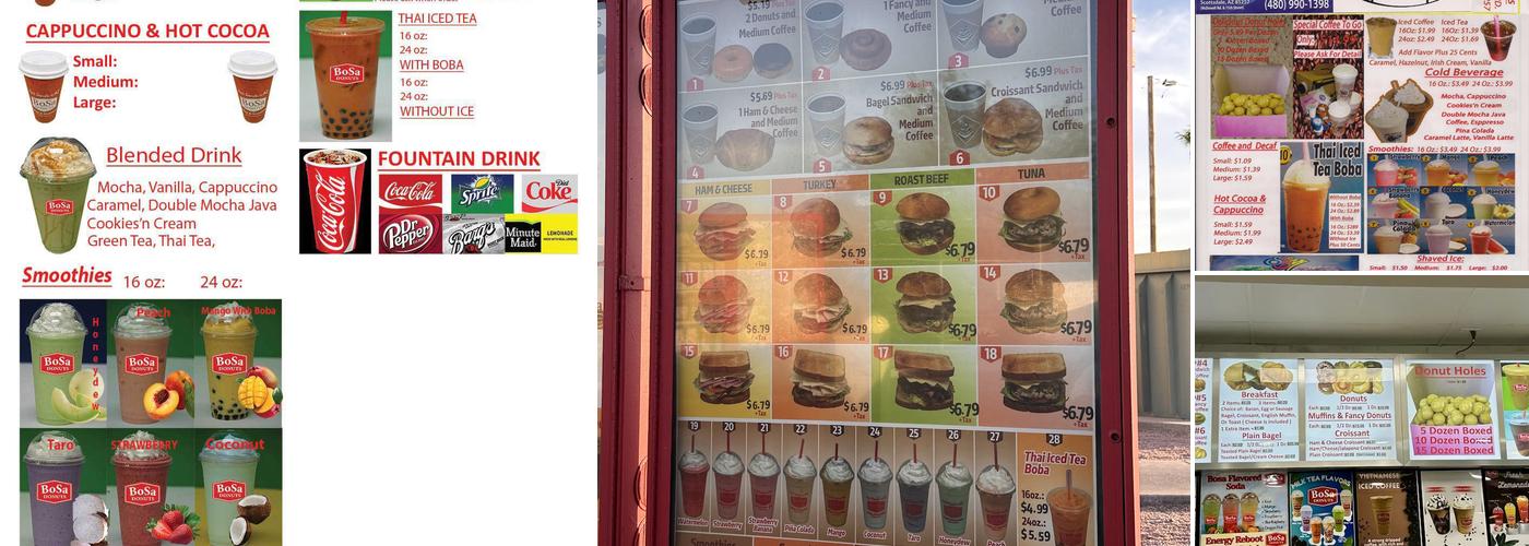 Bosa Donuts Menu