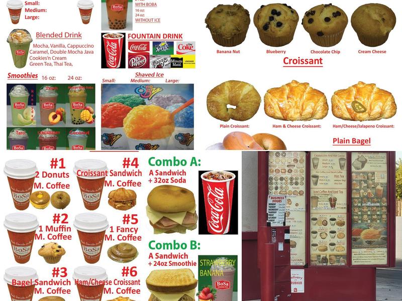 Bosa Donuts Menu