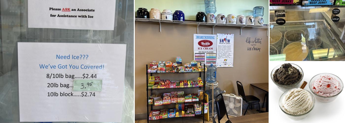 A&L Water and Ice Cream Menu