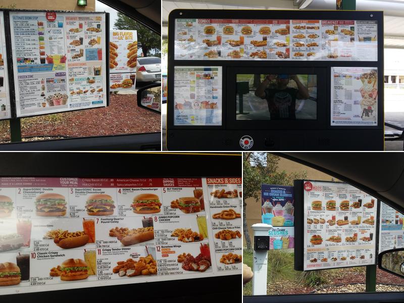 Sonic Drive-In Menu