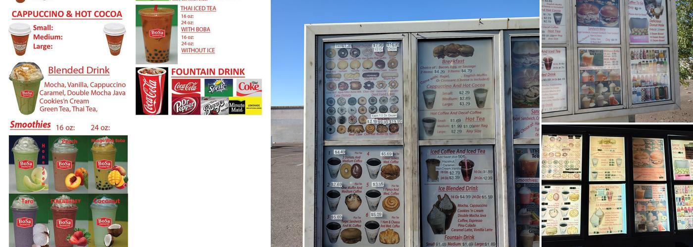 Bosa Donuts Menu