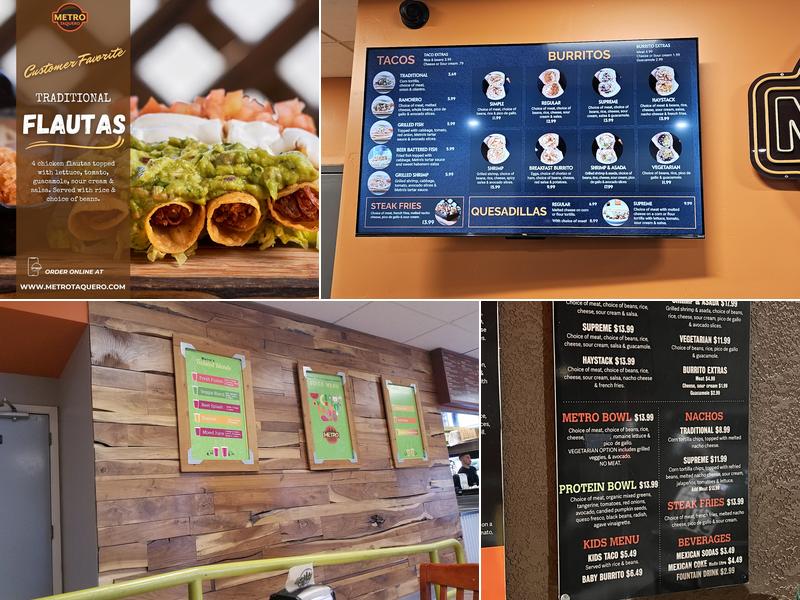 Metro Taquero Menu