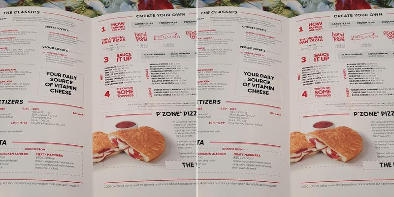 Pizza Hut Menu
