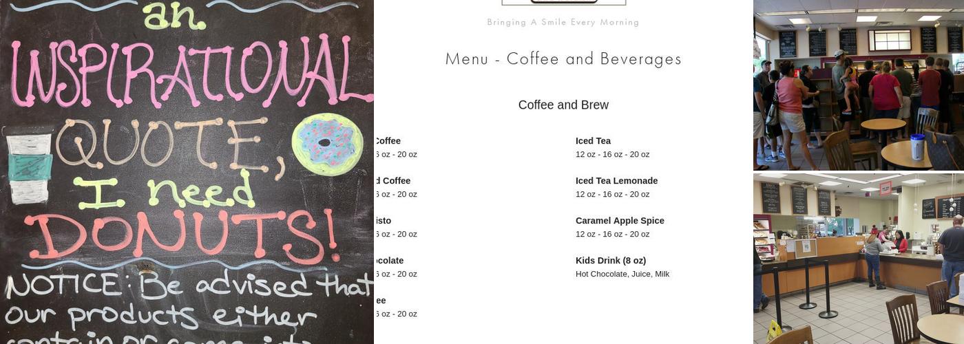 Donutsville Menu