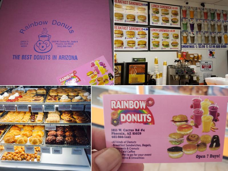 Rainbow donuts Menu