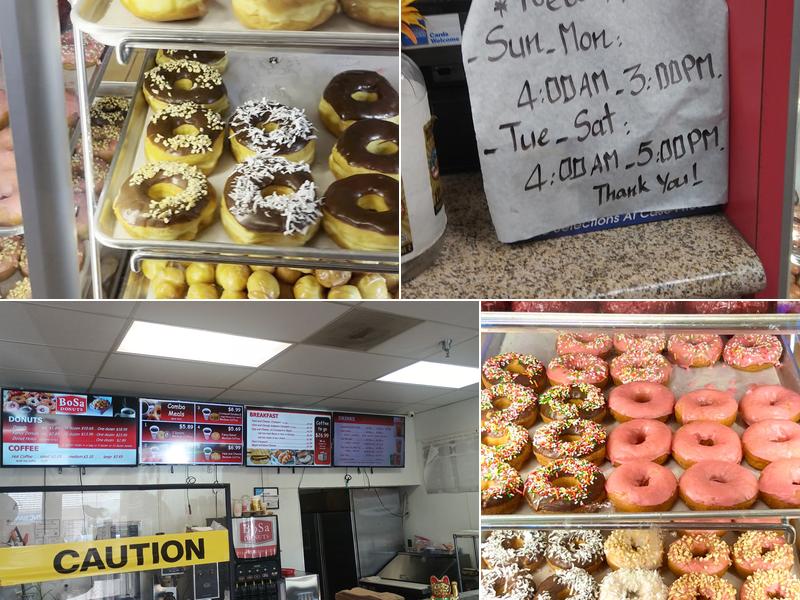 Bosa Donuts Menu