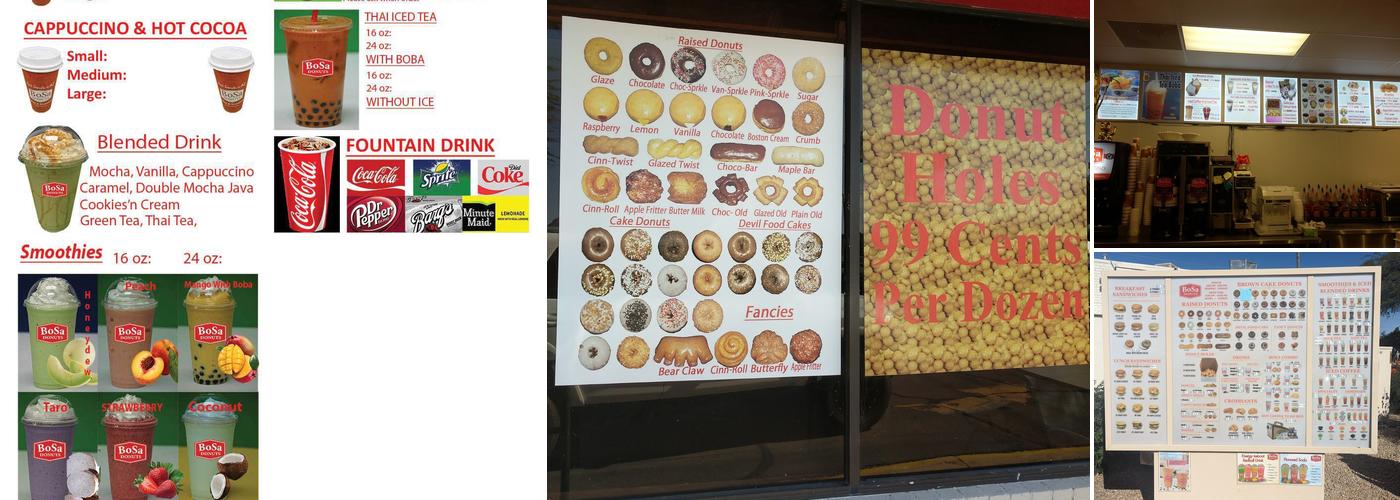 Bosa Donuts Menu