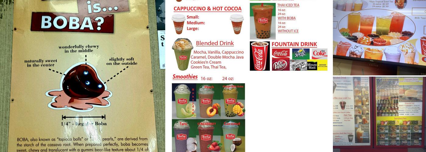 Bosa Donuts Menu