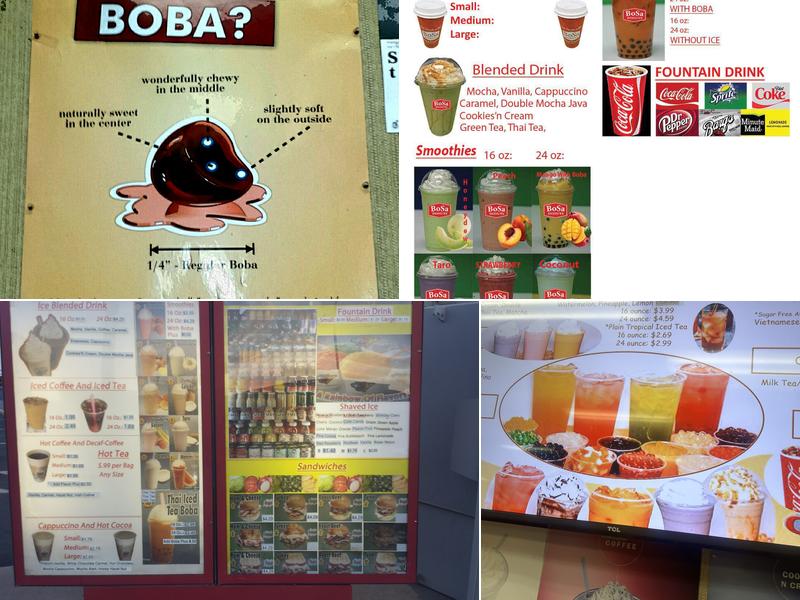 Bosa Donuts Menu