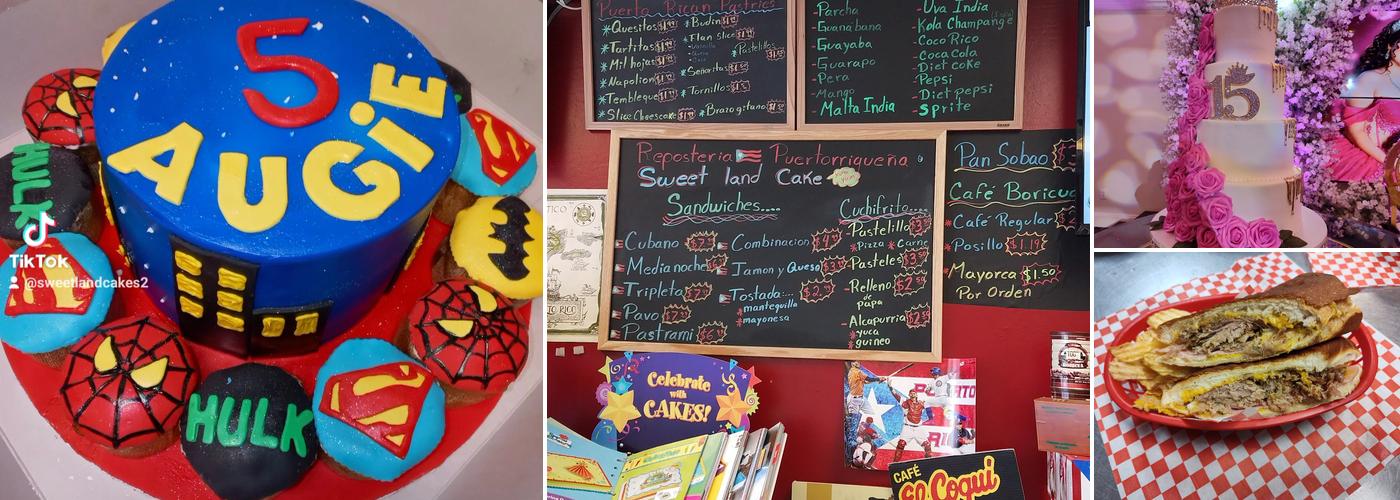 Sweet Land Cakes Menu