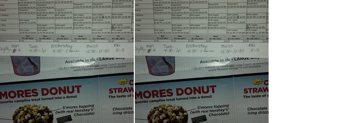 Dunkin' Menu