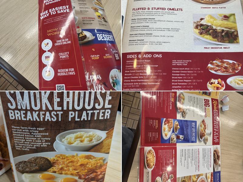 Huddle House Menu