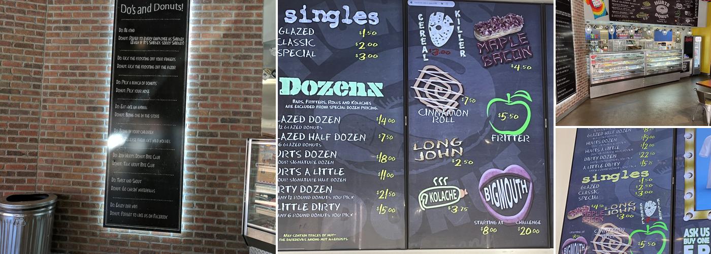 Hurts Donut Company Menu