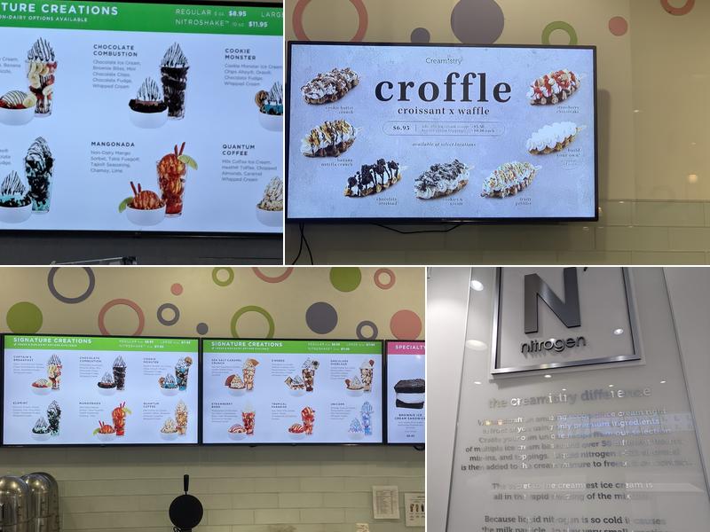 Creamistry Menu