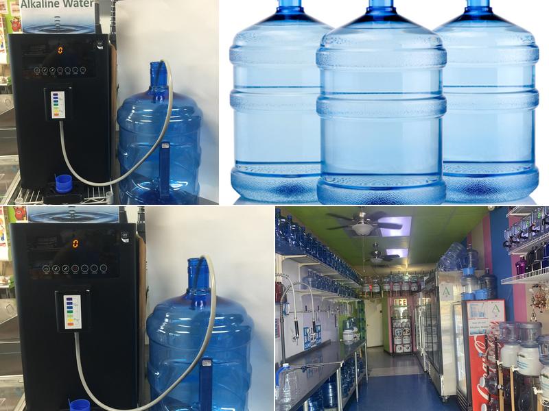 Water and Ice Mesa (Alkaline water + Thrifty ice cream)