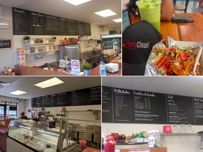 Juice N Fruit Raspados Menu