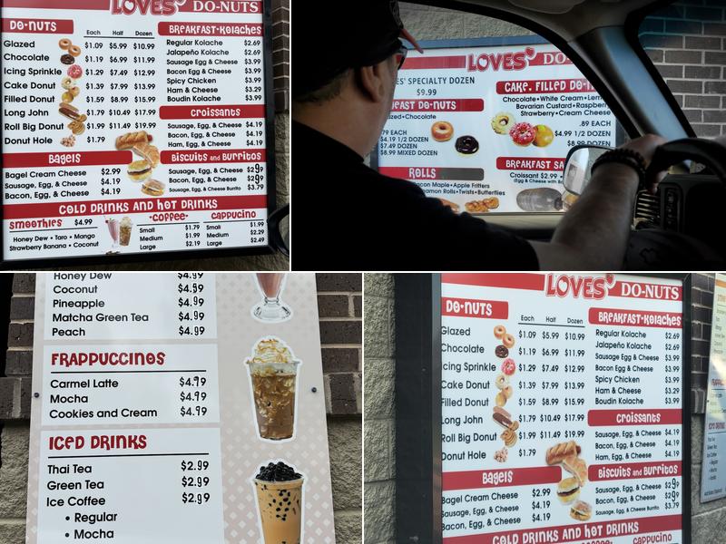 Loves Donuts Menu