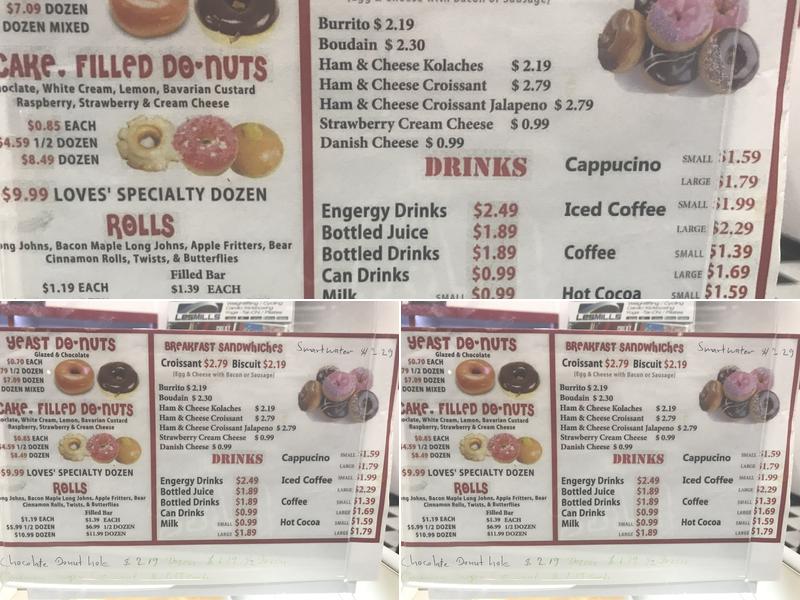 Crispy Donut Menu