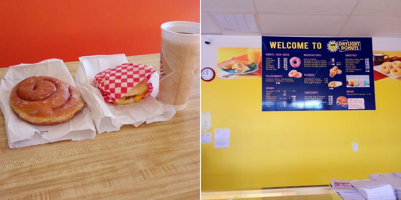 Daylight Donuts Menu