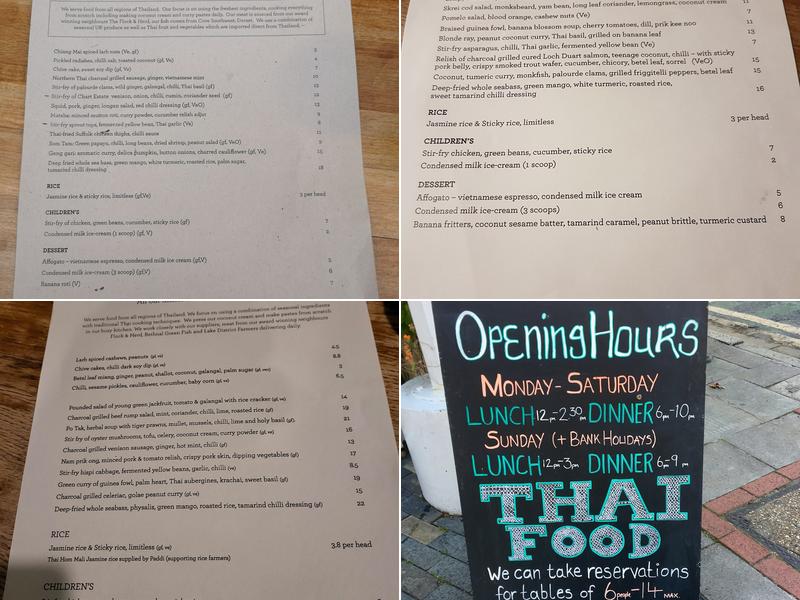 The Begging Bowl Menu