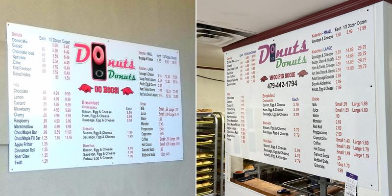 Donuts Donuts Menu