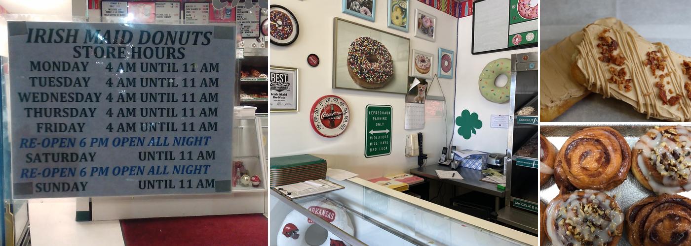 Irish Maid Do-Nuts Menu