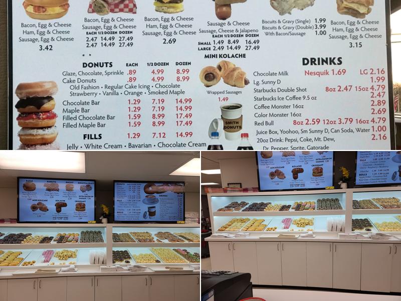 Smiths Donuts Menu