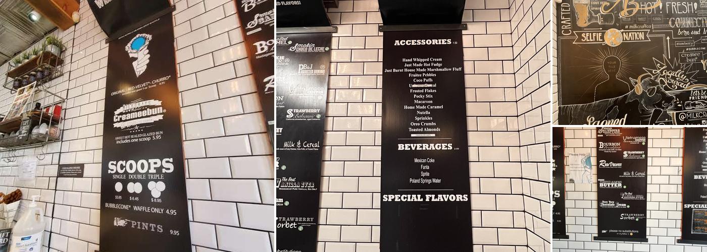 Milkcraft Menu