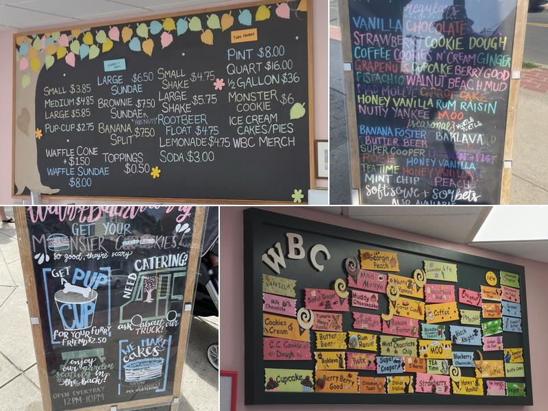 Walnut Beach Creamery Menu