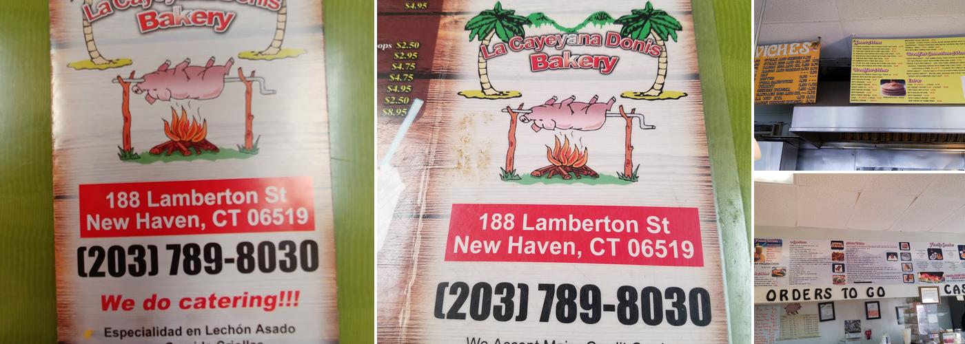 La Cayeyana Donis Bakery Menu