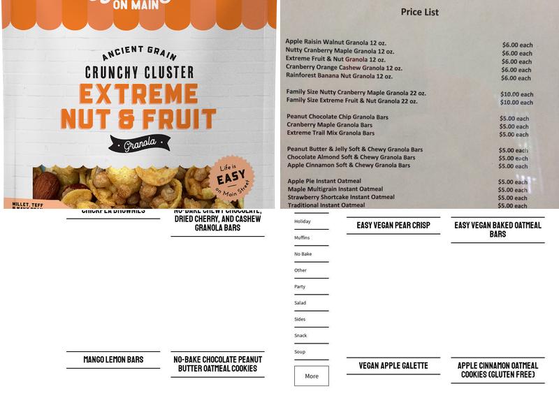 Uncle Crumbles Menu